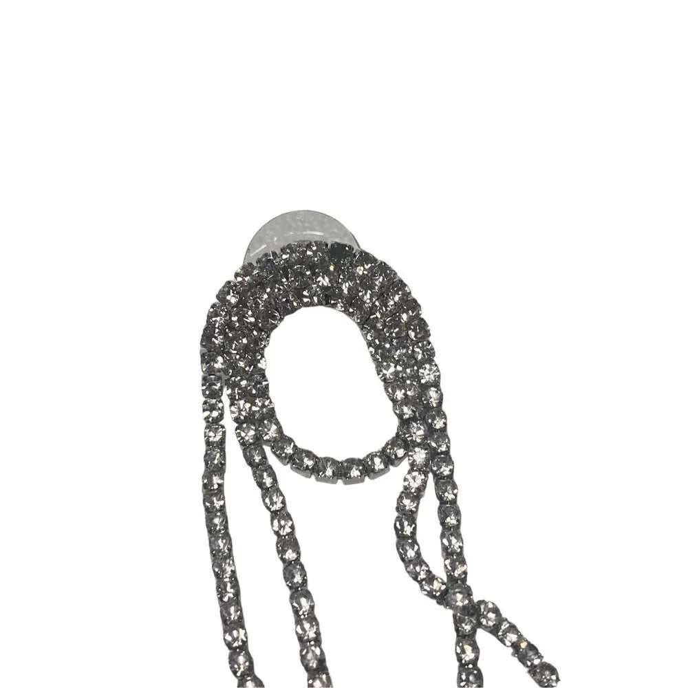 Amber Sceats Diamond Dangle Earring in Silver Defect‎